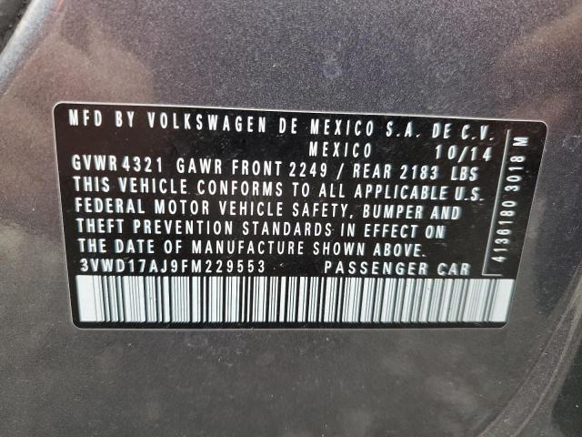 2015 VOLKSWAGEN JETTA SE - 3VWD17AJ9FM229553