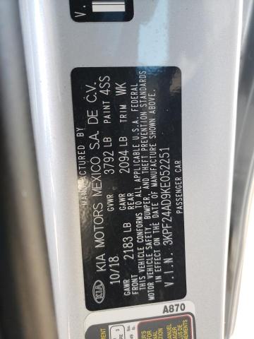 3KPF24AD9KE052251 KIA Forte