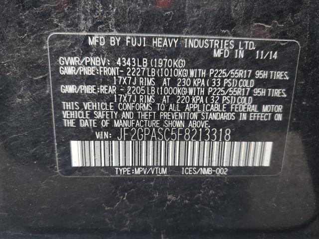 JF2GPASC5F8213318 Subaru Xv Crosstrek Sport Limited