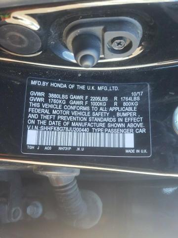 2018 HONDA CIVIC TYPE - SHHFK8G78JU200440