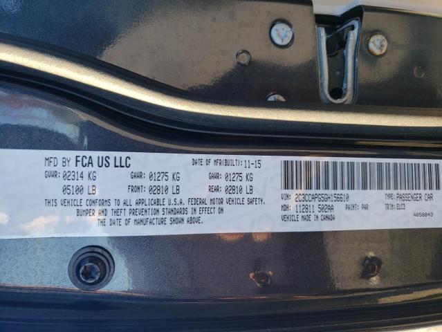 2016 CHRYSLER 300C PLATI 2C3CCAPG5GH156610