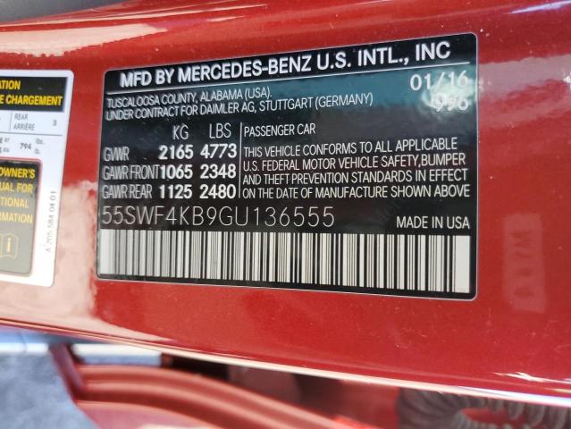 2016 MERCEDES-BENZ C 300 4MAT - 55SWF4KB9GU136555