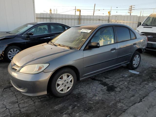 Salvage cars for sale from Copart Wilmington, CA: 2005 Honda Civic DX V