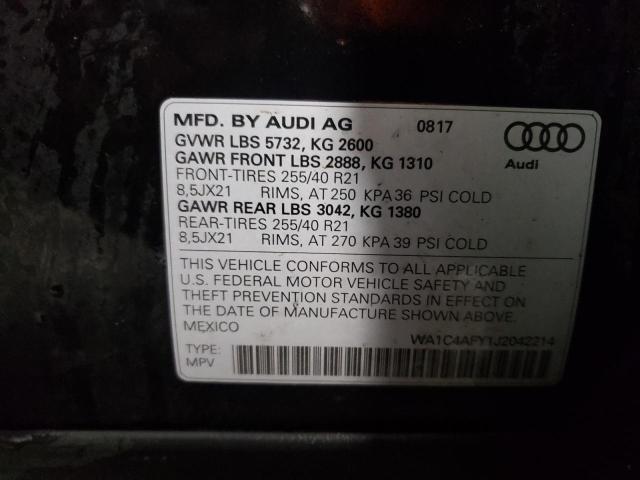 2018 AUDI SQ5 PRESTI WA1C4AFY1J2042214