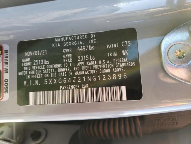 2022 KIA K5 GT LINE - 5XXG64J21NG123896