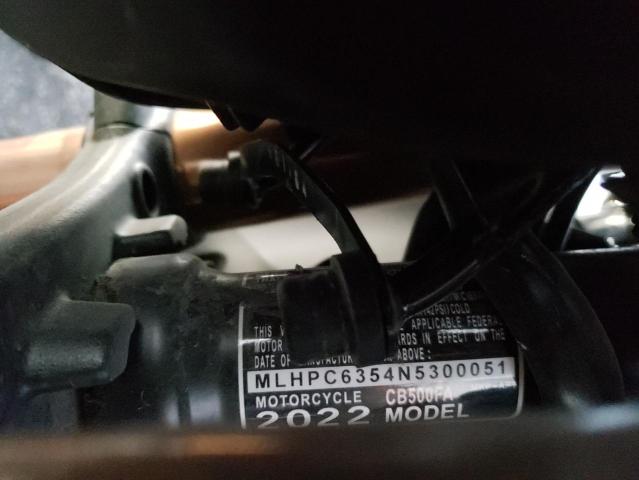 2022 HONDA CB500 FA MLHPC6354N5300051
