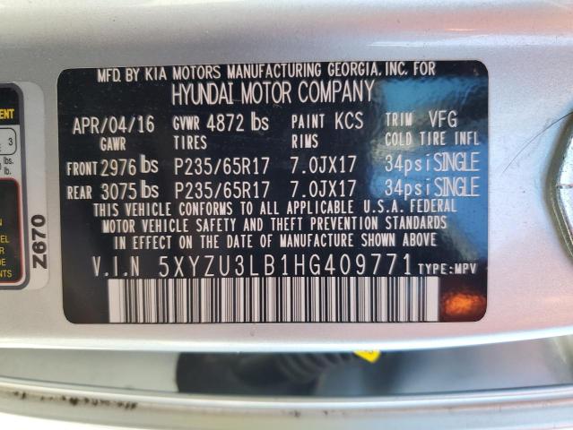 2017 HYUNDAI SANTA FE S - 5XYZU3LB1HG409771