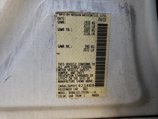 1N4AL3APXFC421469 Nissan ALTIMA 2.5