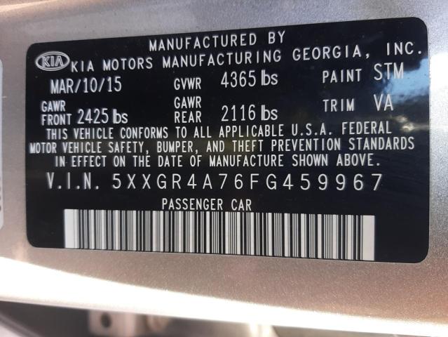 5XXGR4A76FG459967 KIA OPTIMA SX