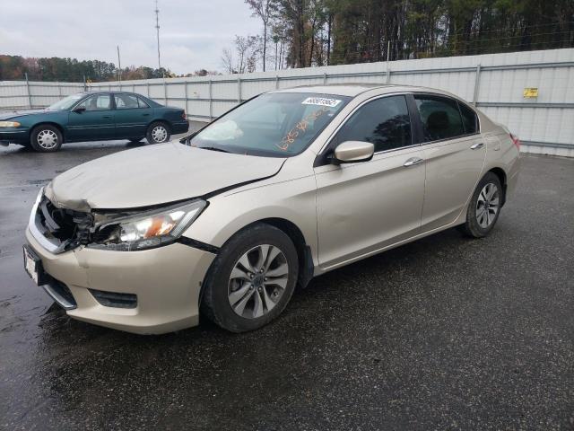 Salvage cars for sale from Copart Dunn, NC: 2014 Honda Accord LX