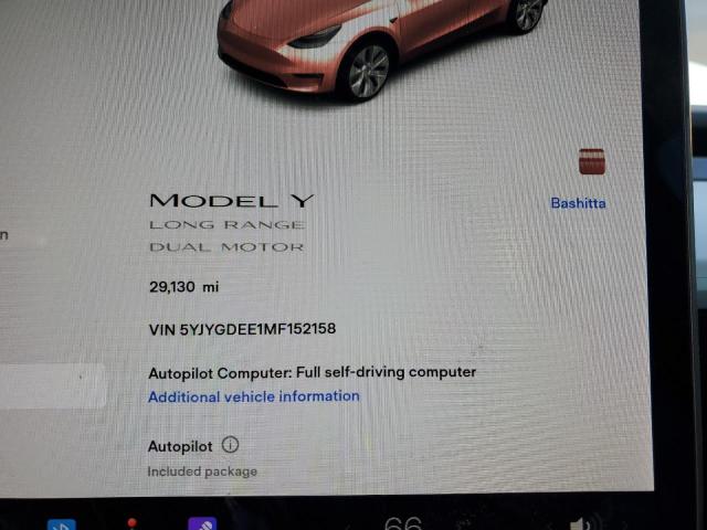 5YJYGDEE1MF152158 Tesla Model Y