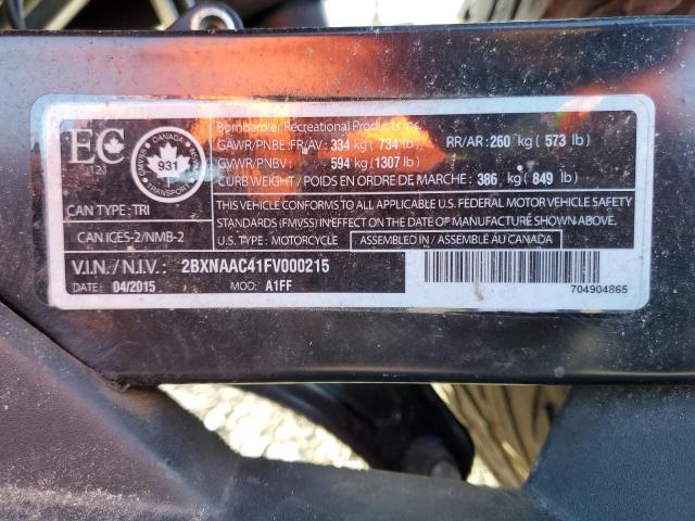 2015 CAN-AM SPYDER ROA - 2BXNAAC41FV000215