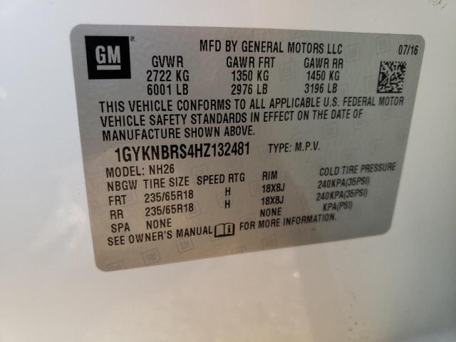 1GYKNBRS4HZ132481 Cadillac XT5 LUXURY