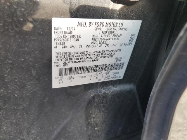 2LMDJ6JK4FBL31947 Lincoln MKX