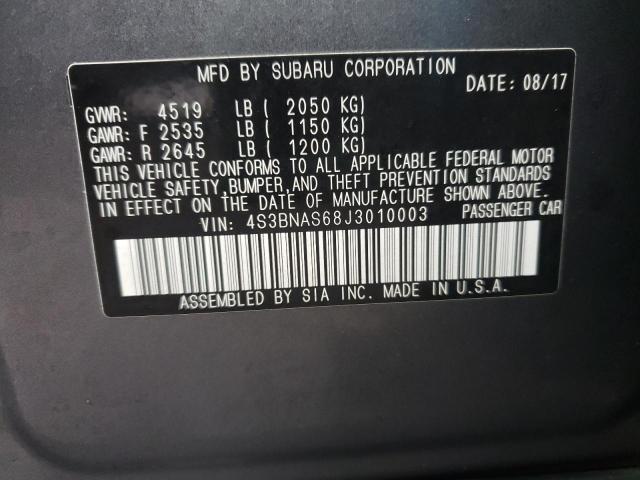 2018 SUBARU LEGACY SPO 4S3BNAS68J3010003