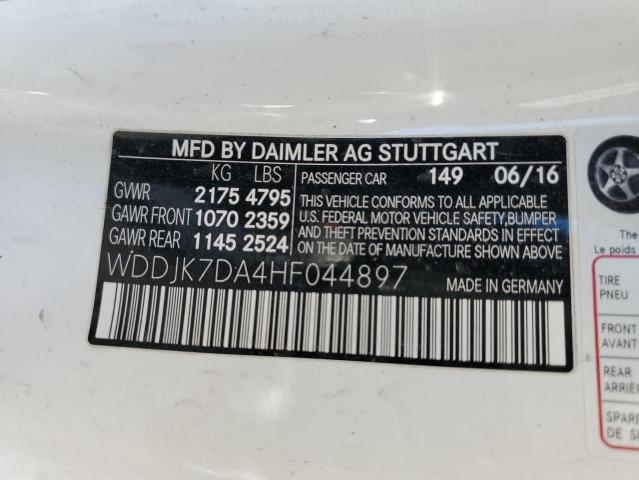 2017 MERCEDES-BENZ SL 550 - WDDJK7DA4HF044897