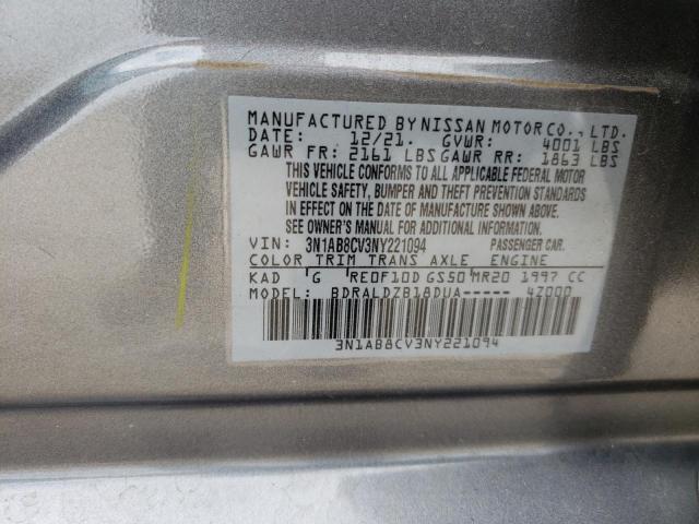 3N1AB8CV3NY221094 Nissan SENTRA SV