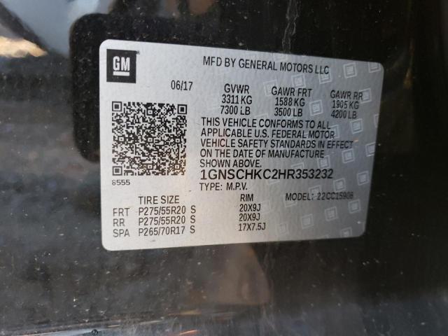 2017 CHEVROLET SUBURBAN C - 1GNSCHKC2HR353232