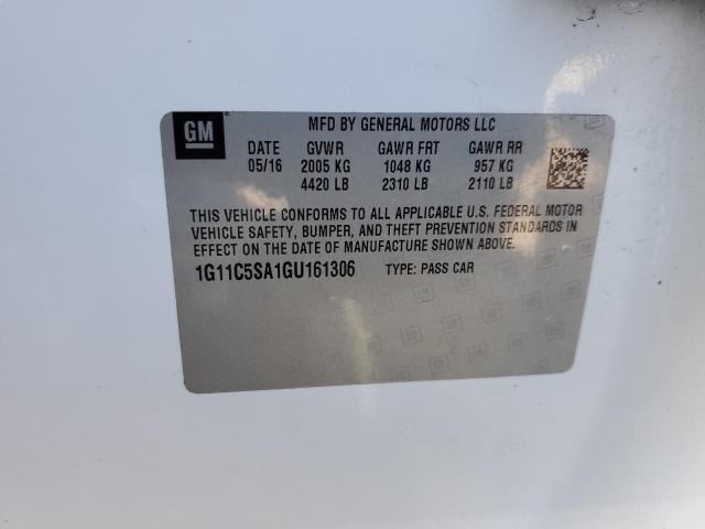 2016 CHEVROLET MALIBU LIM - 1G11C5SA1GU161306