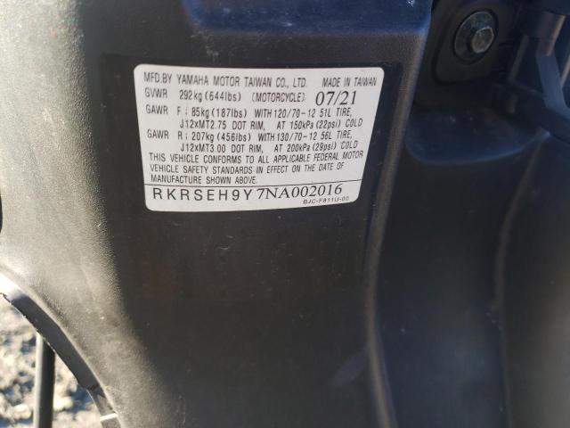 2022 YAMAHA YW125 RKRSEH9Y7NA002016