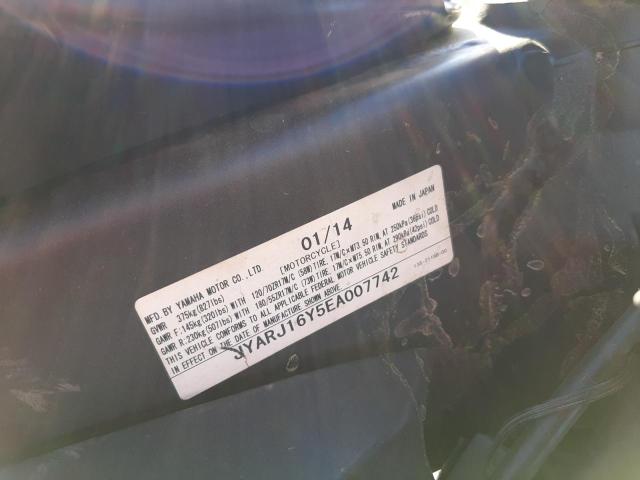 2014 YAMAHA YZFR6 C JYARJ16Y5EA007742