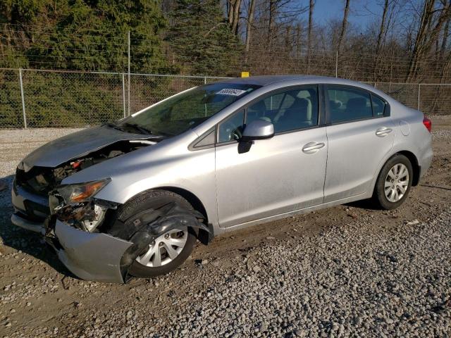 Salvage cars for sale from Copart Northfield, OH: 2012 Honda Civic LX