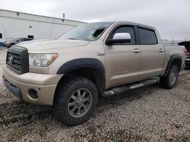 Salvage cars for sale from Copart Farr West, UT: 2008 Toyota Tundra Crewmax Limited