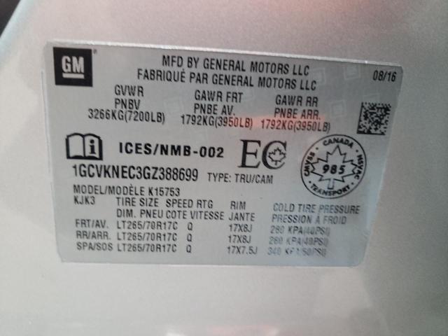 2016 CHEVROLET SILVERADO - 1GCVKNEC3GZ388699