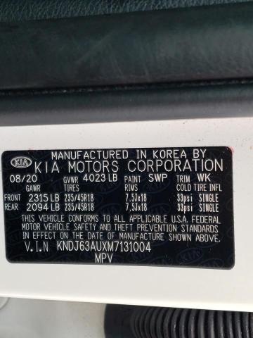 KNDJ63AUXM7131004 KIA Soul Gt Line