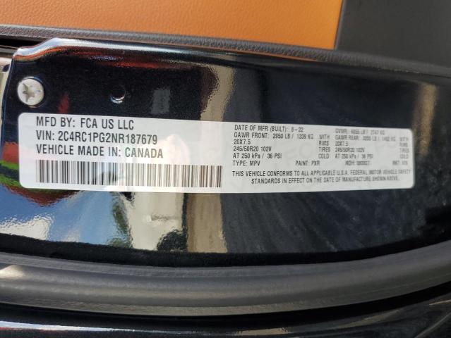 2022 CHRYSLER PACIFICA P 2C4RC1PG2NR187679