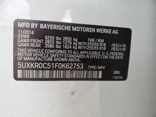 5UXKR0C51F0K62753 BMW X5
