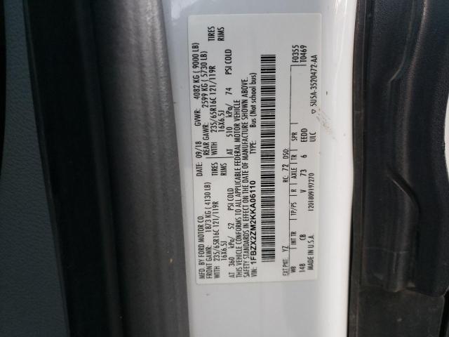 2019 FORD TRANSIT T- - 1FBZX2ZM2KKA06110