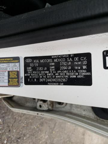 2019 KIA FORTE FE - 3KPF24ADXKE092967