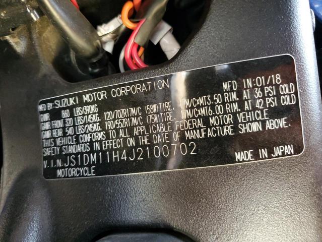2018 SUZUKI GSX-R1000 - JS1DM11H4J2100702
