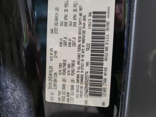 1D7HW22N85S225774 Dodge DAKOTA ST