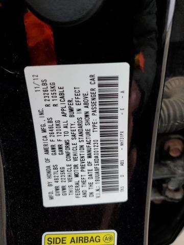 2013 ACURA TL TECH VIN: 19UUA9F5XDA001230