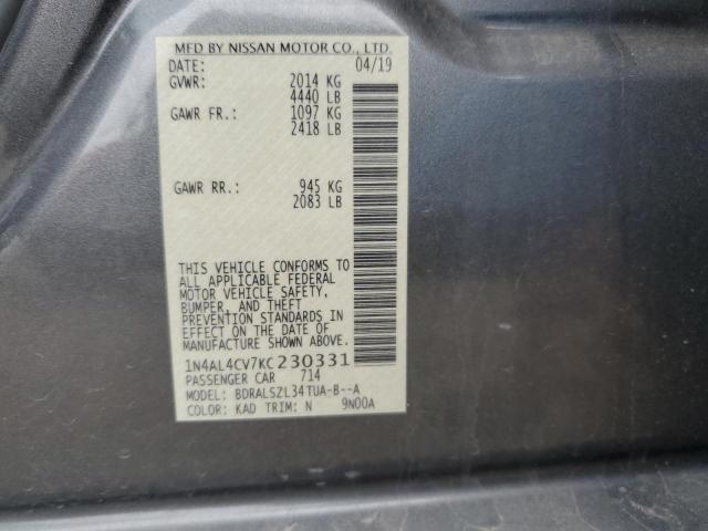 1N4AL4CV7KC230331 Nissan ALTIMA SR