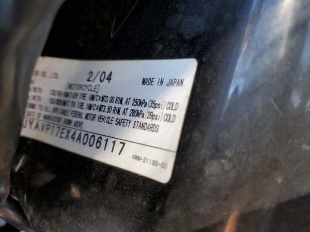 2004 YAMAHA XV1700 A - JYAVP17EX4A006117