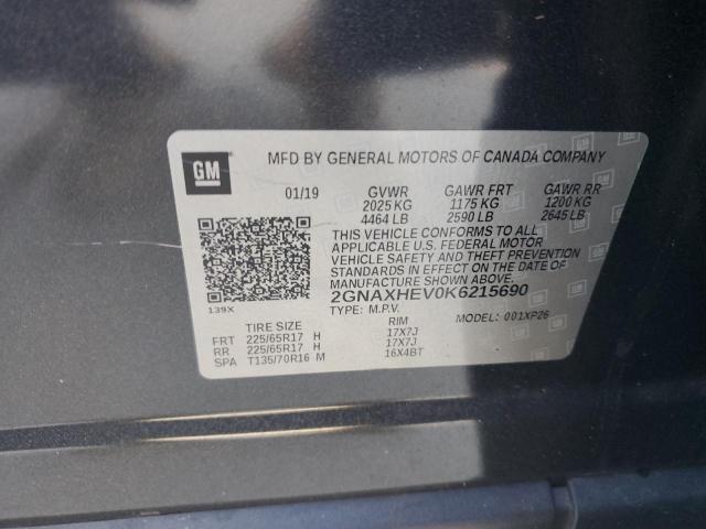 2GNAXHEV0K6215690 Chevrolet Equinox