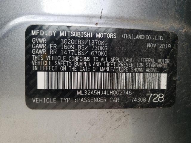 2020 MITSUBISHI MIRAGE LE ML32A5HJ4LH002746