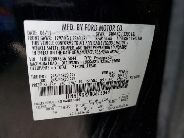 1LNHL9DR7BG615044 Lincoln MKS