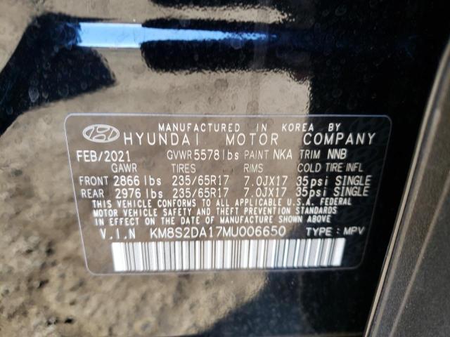 2021 HYUNDAI SANTA FE B KM8S2DA17MU006650