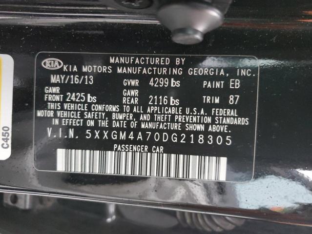 5XXGM4A70DG218305 KIA Optima Lx