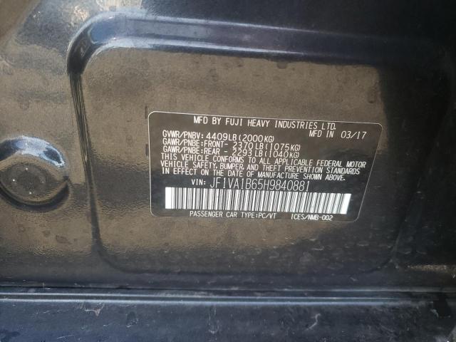 JF1VA1B65H9840881 Subaru WRX