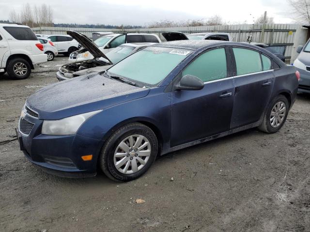 Salvage cars for sale from Copart Arlington, WA: 2011 Chevrolet Cruze LS
