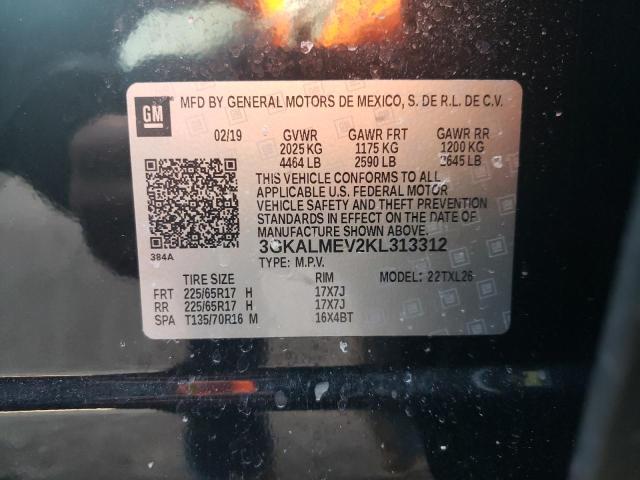 3GKALMEV2KL313312 GMC Terrain Sle