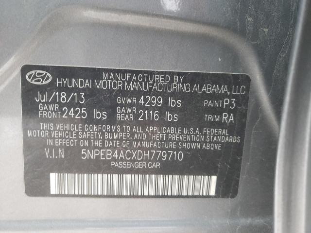 VIN 5NPEB4ACXDH779710 2013 HYUNDAI SONATA no.12