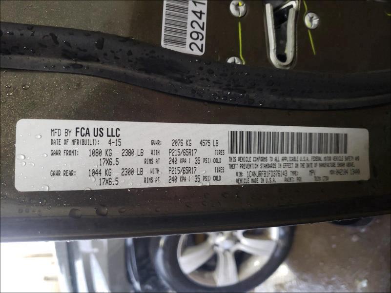 2015 JEEP PATRIOT LA 1C4NJRFB1FD376143
