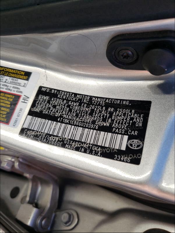 2016 TOYOTA AVALON XLE 4T1BK1EB6GU203976