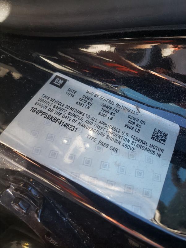 2015 BUICK VERANO 1G4PP5SK8F4146231